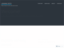 Tablet Screenshot of joiningdots.com